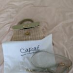 Rattan And Calfskin Leather Top Handle Bag