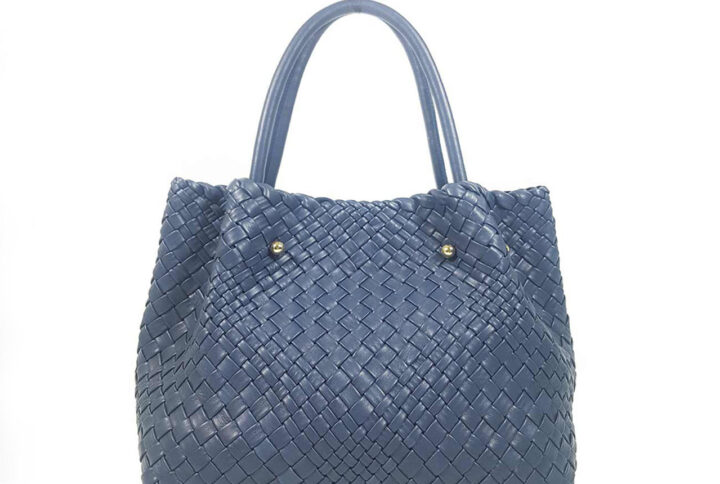 designer summer woven leather medium tote bag blue-ghi-lw-02-8 img1