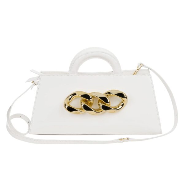 evening clutch with removable shoulder strap white cla-l-05-6 img1